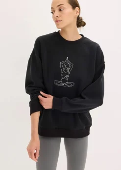 Outlet Thermo Oversized Funktions-Sweatshirt, schnelltrocknend Damen Bekleidung·Sweat|Bekleidung·Blusen & Tuniken