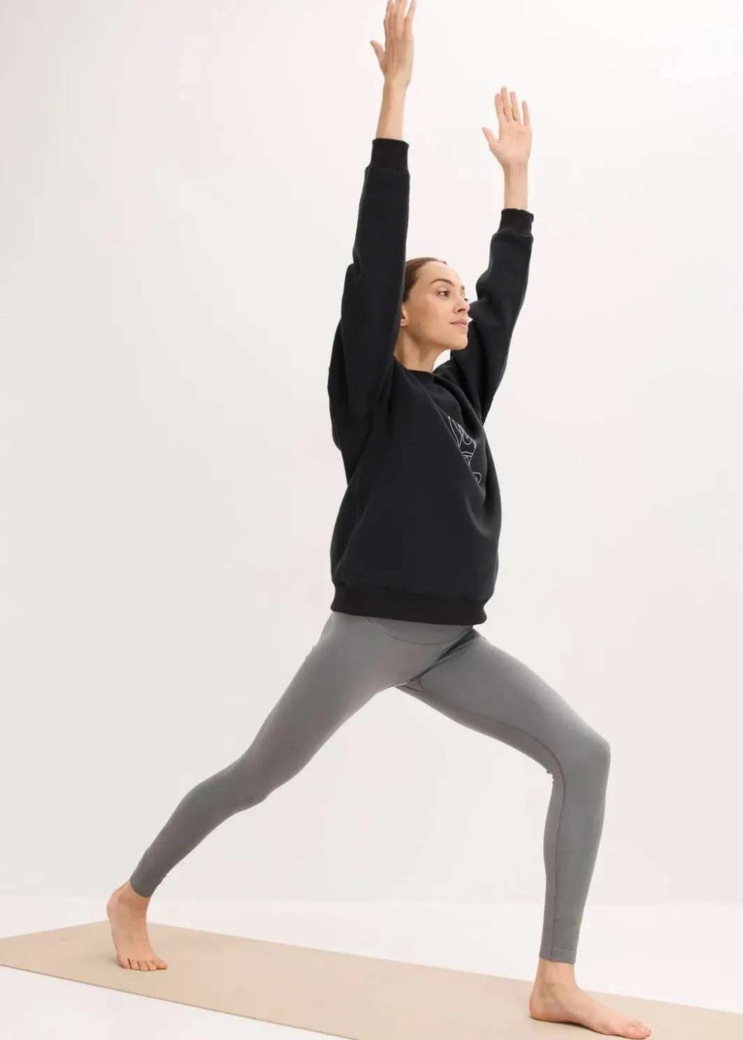 Outlet Thermo Oversized Funktions-Sweatshirt, schnelltrocknend Damen Bekleidung·Sweat|Bekleidung·Blusen & Tuniken