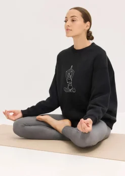 Outlet Thermo Oversized Funktions-Sweatshirt, schnelltrocknend Damen Bekleidung·Sweat|Bekleidung·Blusen & Tuniken
