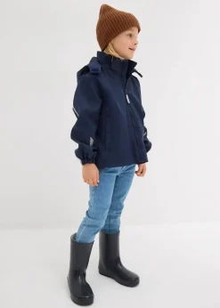 Kinder bonprix Jungen 2-8 Jahre·Jacken & Outdoor|Thermo Regenjacke mit abnehmbarer Kapuze und reflektierende Details