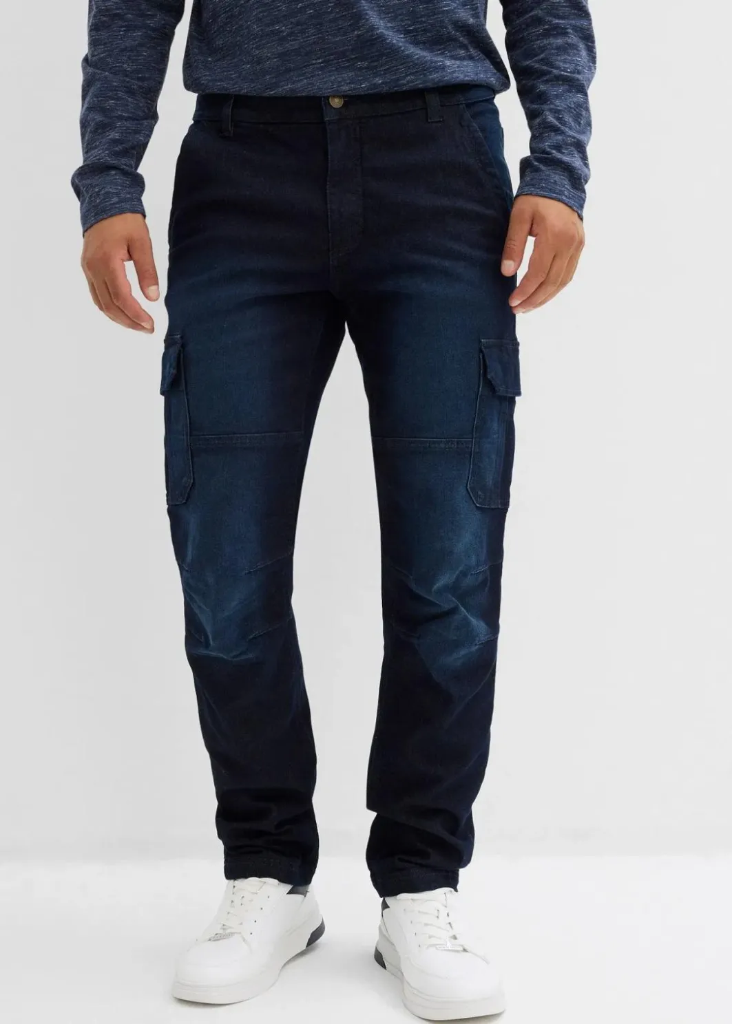 Best Thermo Regular Fit Cargo-Jeans mit Komfortbund und Flanellfutter, Straight Herren Große Größen|Thermobekleidung