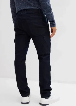 Best Thermo Regular Fit Cargo-Jeans mit Komfortbund und Flanellfutter, Straight Herren Große Größen|Thermobekleidung