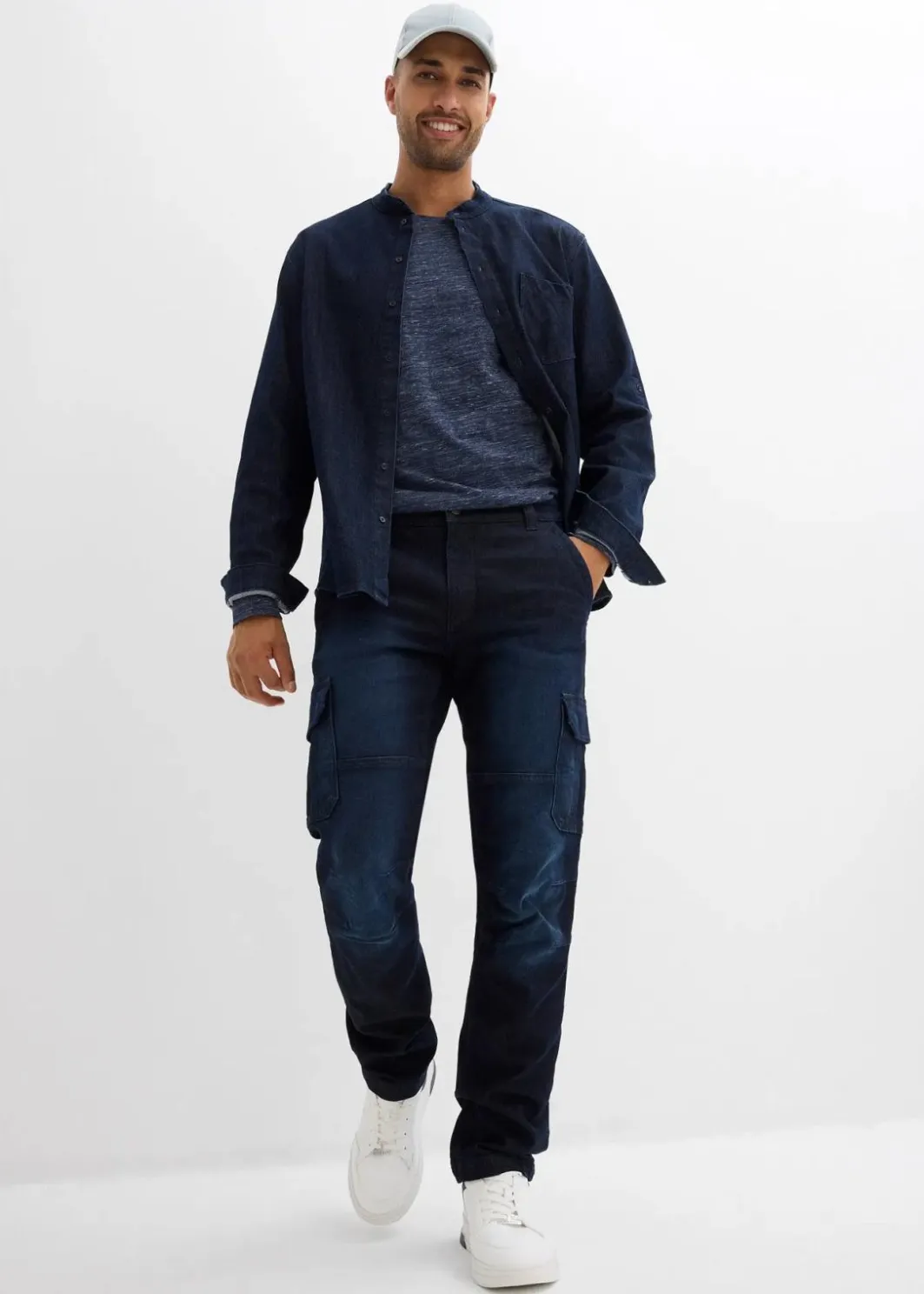 Best Thermo Regular Fit Cargo-Jeans mit Komfortbund und Flanellfutter, Straight Herren Große Größen|Thermobekleidung