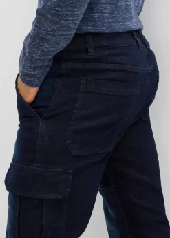 Best Thermo Regular Fit Cargo-Jeans mit Komfortbund und Flanellfutter, Straight Herren Große Größen|Thermobekleidung