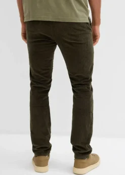 Discount Thermo Regular Fit Schlupf-Cordhose mit Flanellfutter, Straight Herren Hosen|Thermobekleidung
