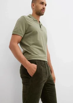 Discount Thermo Regular Fit Schlupf-Cordhose mit Flanellfutter, Straight Herren Hosen|Thermobekleidung
