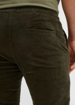Discount Thermo Regular Fit Schlupf-Cordhose mit Flanellfutter, Straight Herren Hosen|Thermobekleidung