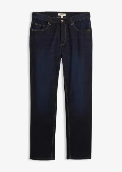 Online Thermo Regular Fit Stretch-Jeans mit weichem Jersey-Futter und Komfortbund, Straight Herren Jeans|Thermobekleidung