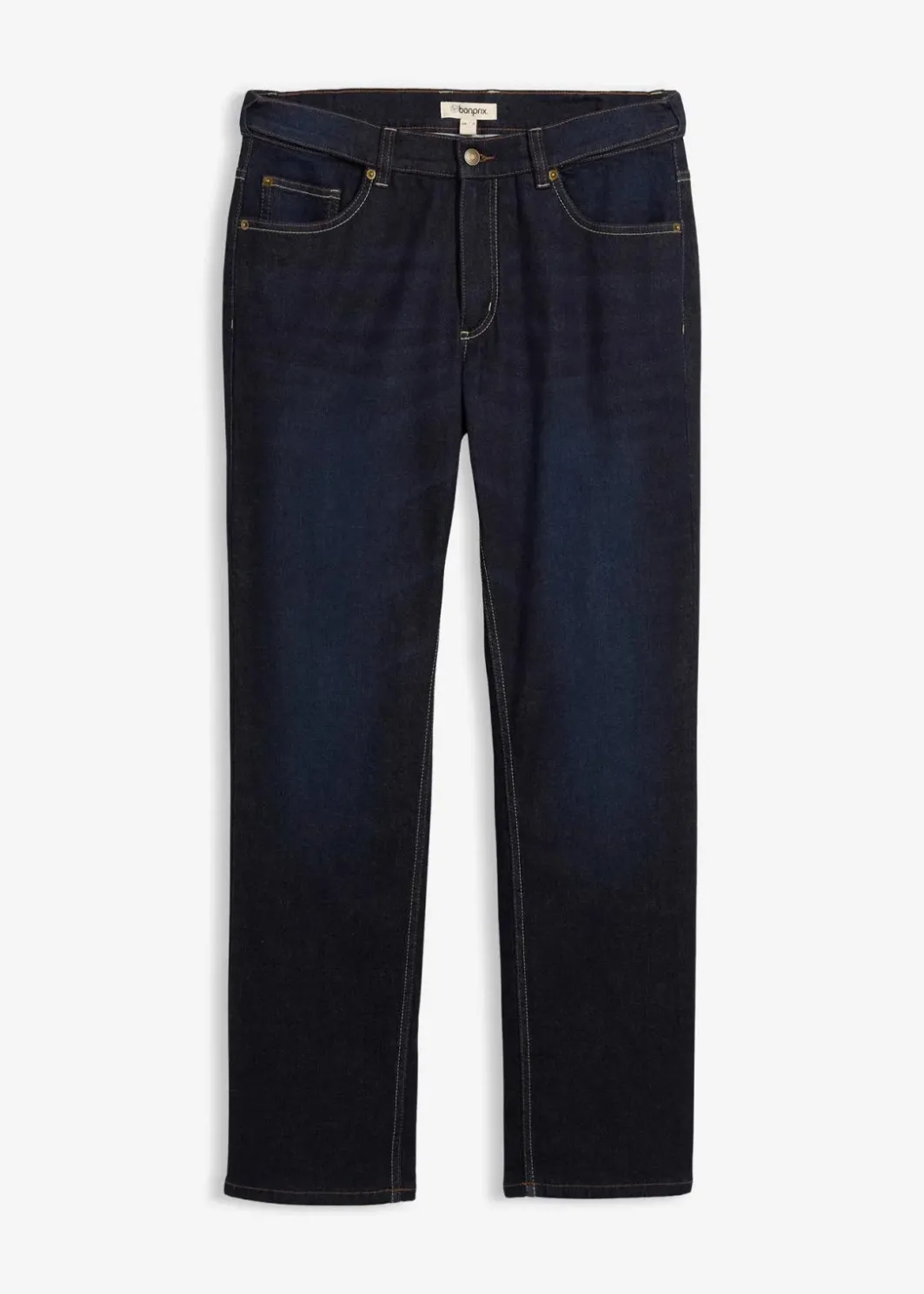 Online Thermo Regular Fit Stretch-Jeans mit weichem Jersey-Futter und Komfortbund, Straight Herren Jeans|Thermobekleidung