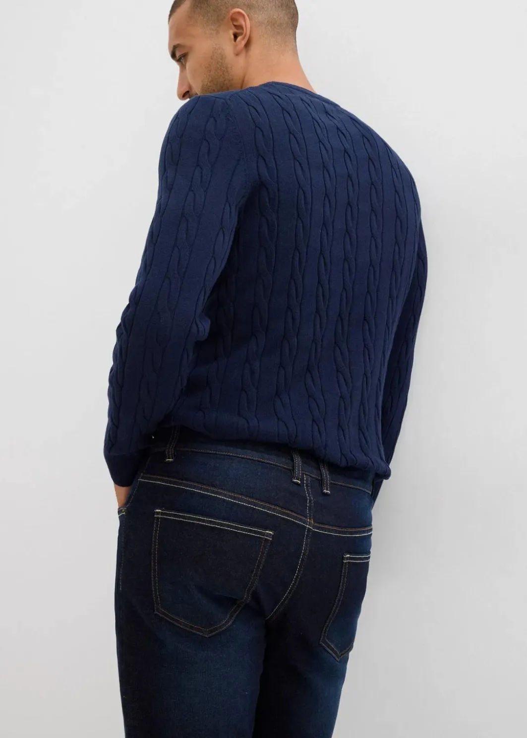 Online Thermo Regular Fit Stretch-Jeans mit weichem Jersey-Futter und Komfortbund, Straight Herren Jeans|Thermobekleidung