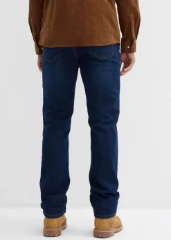 Herren bonprix Große Größen|Thermobekleidung|Thermo Regular Fit Stretch-Jeans mit weichem Jersey-Futter und Komfortbund, Straight