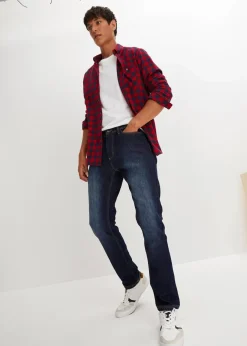 Outlet Thermo Regular Fit Stretch-Jeans mit wärmender Innenseite, Straight Herren Große Größen|Outdoorbekleidung