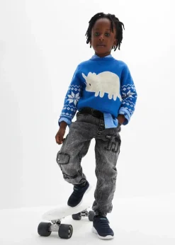 Kinder bonprix Jungen 2-8 Jahre·Jeans & Hosen|Jungen 2-8 Jahre·Jacken & Outdoor|Thermo Regular-Fit-Schlupf-Jeans mit Jerseyfutter