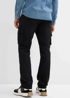 New Thermo Relaxed Fit Cargohose mit Flanellfutter und Komfortbund, Straight Herren Große Größen|Thermobekleidung
