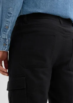 New Thermo Relaxed Fit Cargohose mit Flanellfutter und Komfortbund, Straight Herren Große Größen|Thermobekleidung