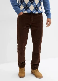 Herren bonprix Große Größen|Outdoorbekleidung|Thermo Relaxed Fit Cordhose mit Flanellfutter, Straight