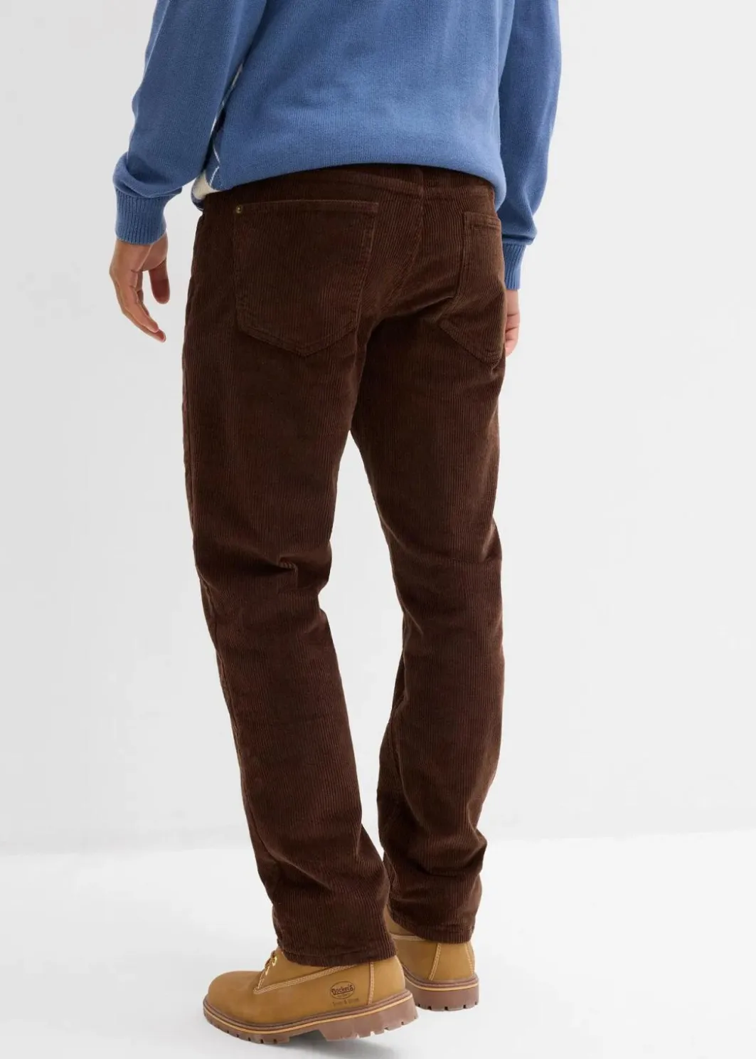 Herren bonprix Große Größen|Outdoorbekleidung|Thermo Relaxed Fit Cordhose mit Flanellfutter, Straight