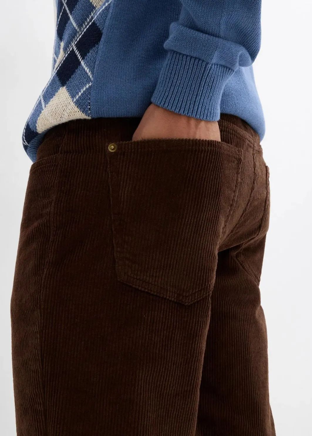 Herren bonprix Große Größen|Outdoorbekleidung|Thermo Relaxed Fit Cordhose mit Flanellfutter, Straight