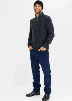 Herren bonprix Hosen|Thermobekleidung|Thermo Relaxed Fit Cordhose mit Flanellfutter, Straight