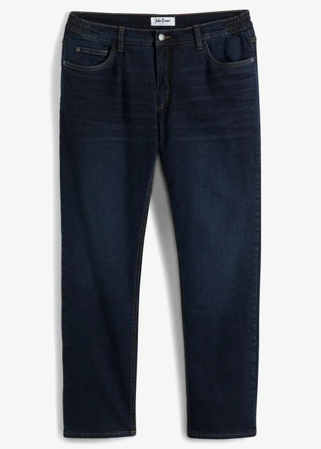 Herren bonprix Große Größen|Outdoorbekleidung|Thermo Relaxed Fit Stretch-Jeans mit Komfortbund, Straight