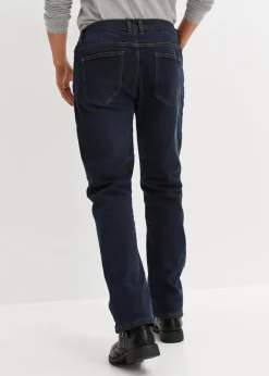Herren bonprix Jeans|Thermobekleidung|Thermo Relaxed Fit Stretch-Jeans mit Komfortbund, Straight