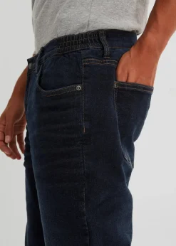 Herren bonprix Jeans|Thermobekleidung|Thermo Relaxed Fit Stretch-Jeans mit Komfortbund, Straight