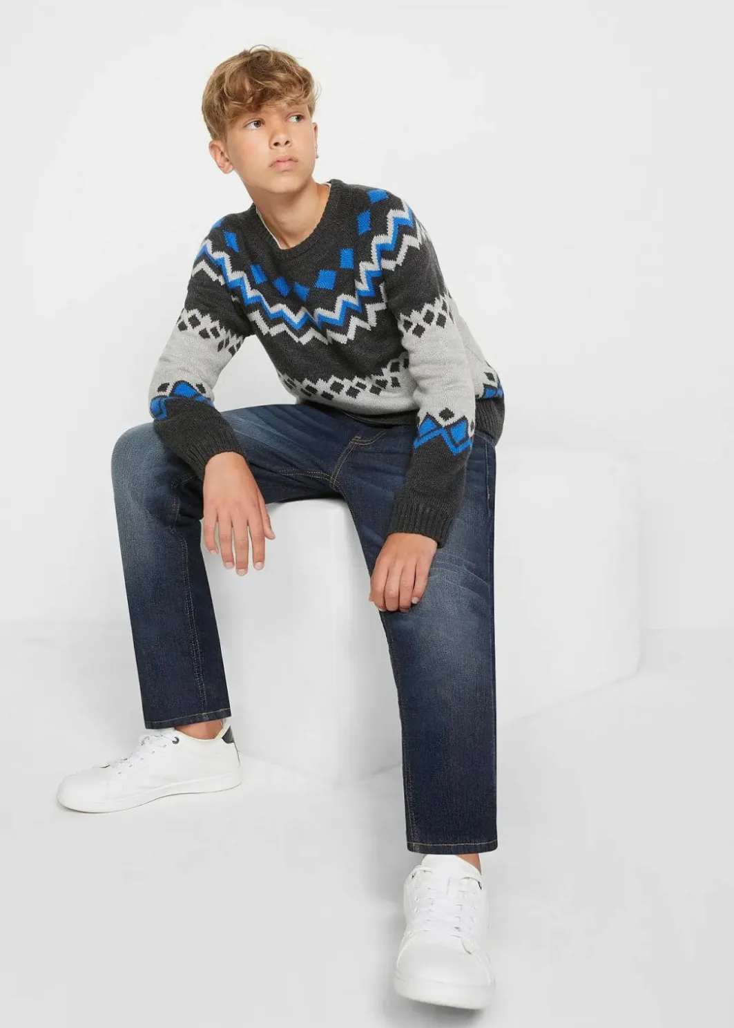 Best Thermo Slim-Fit-Jeans mit Fleecefutter, Straight Kinder Jungen 9-16 Jahre·Bademode|Jungen 9-16 Jahre·Jacken & Outdoor