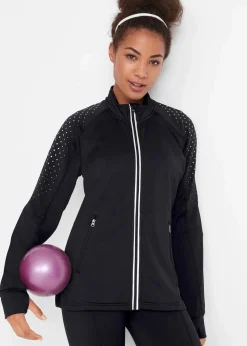 Damen bonprix Outdoorbekleidung|Thermobekleidung|Thermo Sportjacke mit reflektierendem Druck