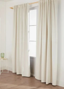 bonprix Vorhänge|Fensterverdunkelung|Thermo Verdunkelungsvorhang mit samtiger Oberfläche (1er Pack)