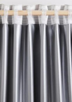 bonprix Vorhänge|Fensterverdunkelung|Thermo Verdunkelungsvorhang mit samtiger Oberfläche (1er Pack)
