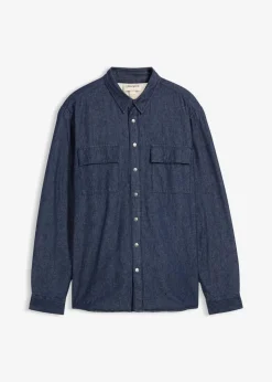 Herren bonprix Große Größen|Thermobekleidung|Thermo-Jeanshemd mit warmen Flanellfutter