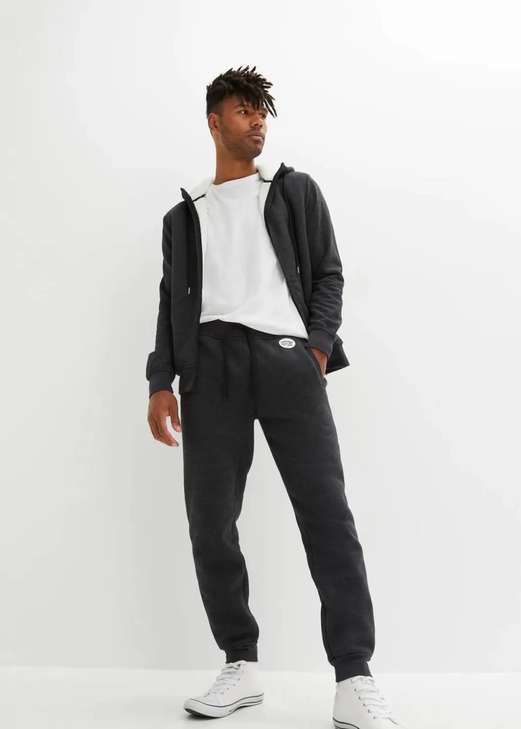 Herren bonprix Große Größen|Outdoorbekleidung|Thermo-Jogginghose mit Kuschel-Fleece-Futter