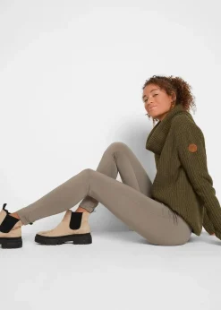 Damen bonprix Hosen|Thermobekleidung|Thermo-Leggings mit Bequembund