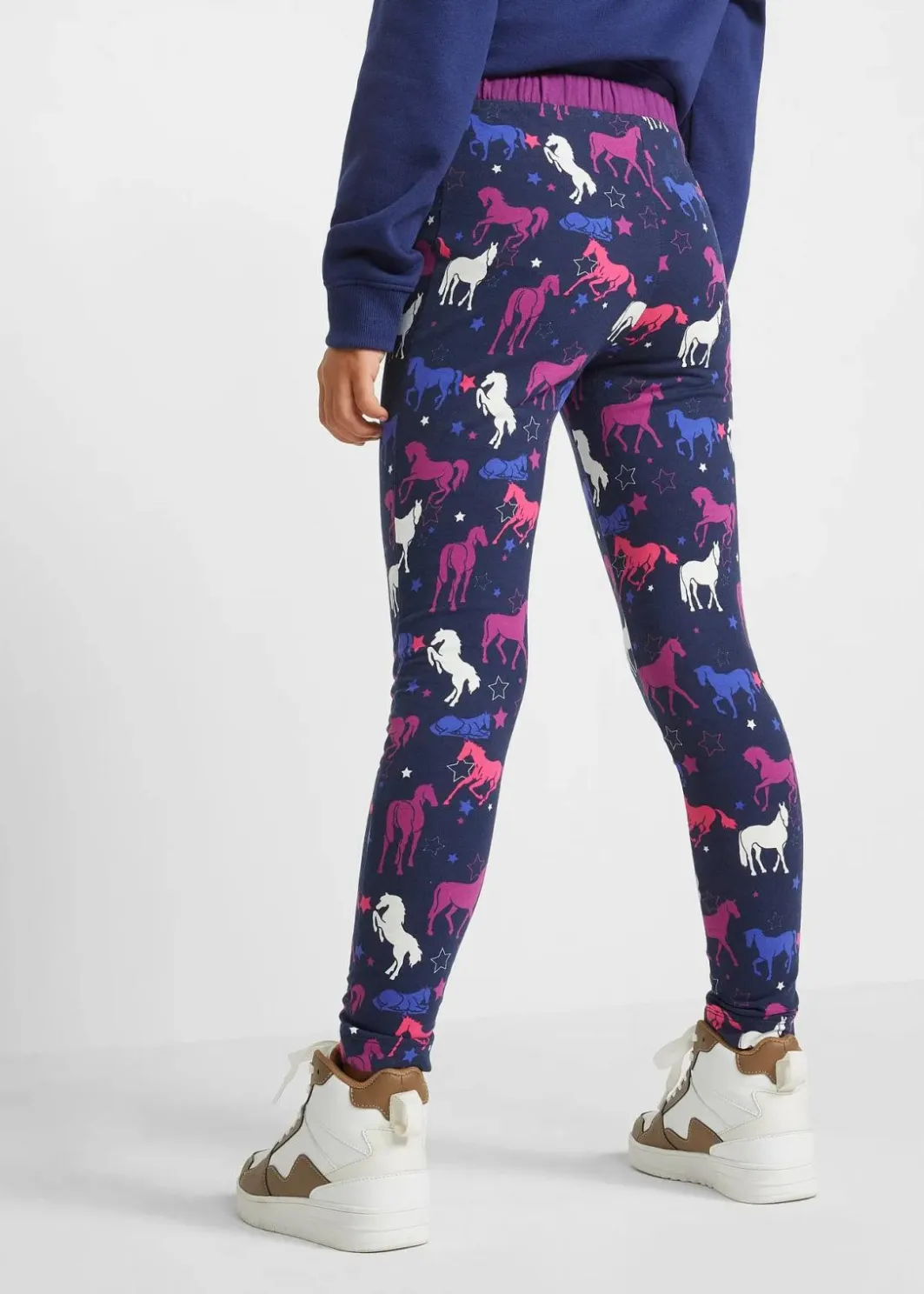 Kinder bonprix Mädchen 2-8 Jahre·Jeans & Hosen|Thermo-Leggings mit Pferdemotiv