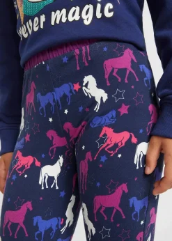 Kinder bonprix Mädchen 2-8 Jahre·Jeans & Hosen|Thermo-Leggings mit Pferdemotiv
