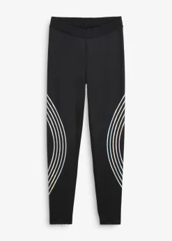 Damen bonprix Bekleidung·Sweat|Bekleidung·Kleider|Thermo-Leggings mit reflektierenden Details, knöchelfrei