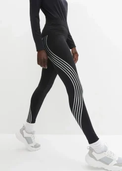 Damen bonprix Bekleidung·Sweat|Bekleidung·Kleider|Thermo-Leggings mit reflektierenden Details, knöchelfrei