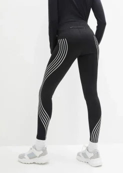 Damen bonprix Bekleidung·Sweat|Bekleidung·Kleider|Thermo-Leggings mit reflektierenden Details, knöchelfrei