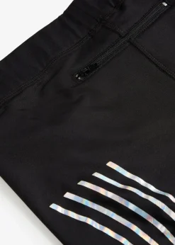 Damen bonprix Bekleidung·Sweat|Bekleidung·Kleider|Thermo-Leggings mit reflektierenden Details, knöchelfrei
