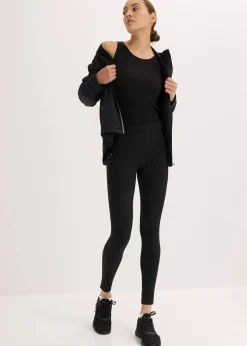 Clearance Thermo-Leggings mit reflektierenden Details und Handytasche Damen Hosen|Sportbekleidung