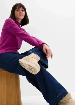 New Thermoshirt mit Stehkragen Damen Outdoorbekleidung|Thermobekleidung