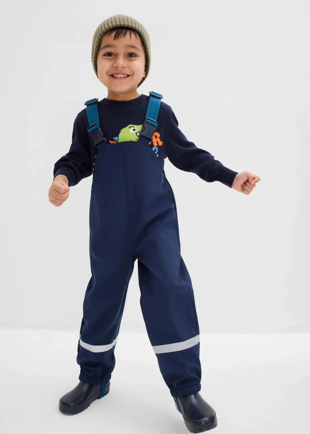 Kinder bonprix Jungen 2-8 Jahre·Jeans & Hosen|Jungen 2-8 Jahre·Jacken & Outdoor|Thermo-Softshell-Regenlatzhose, wasserabweisend