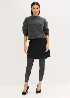 Damen bonprix Bekleidung·Kleider|Thermounterwäsche|Thermo-Strumpfleggings aus Glitzergarn