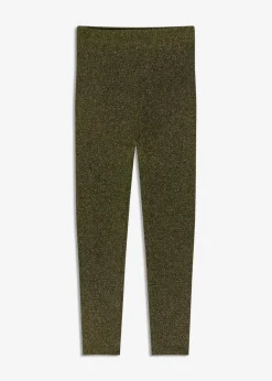Online Thermo-Strumpfleggings aus Glitzergarn Damen Hosen|Thermounterwäsche