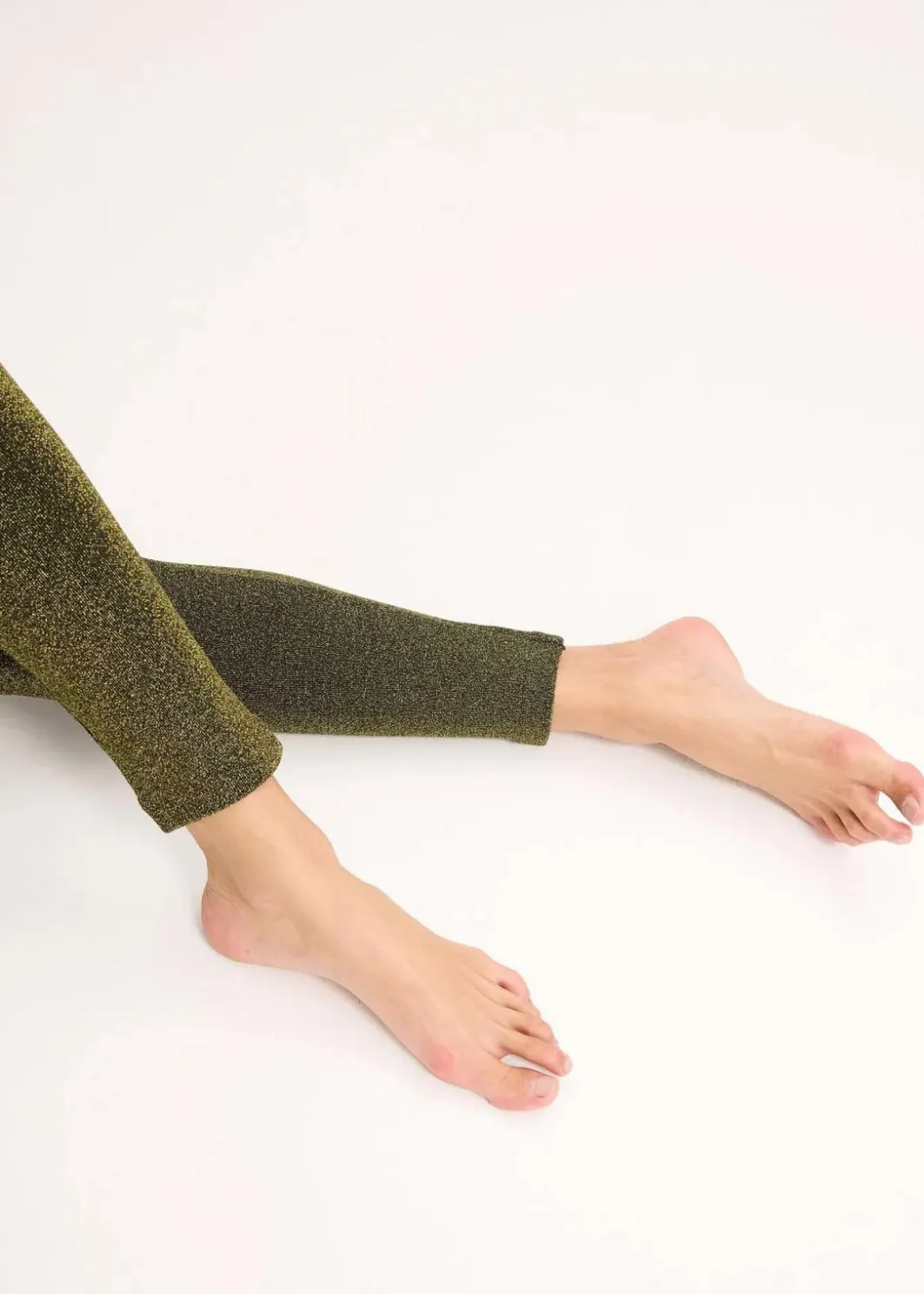 Online Thermo-Strumpfleggings aus Glitzergarn Damen Hosen|Thermounterwäsche