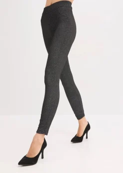 Damen bonprix Hosen|Bekleidung·Kleider|Thermo-Strumpfleggings in Jeansoptik