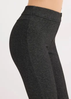 Damen bonprix Hosen|Bekleidung·Kleider|Thermo-Strumpfleggings in Jeansoptik