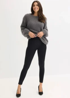 Damen bonprix Bekleidung·Kleider|Thermounterwäsche|Thermo-Strumpfleggings mit weicher Innenseite und Hahnentrittmuster