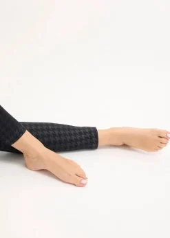 Damen bonprix Bekleidung·Kleider|Thermounterwäsche|Thermo-Strumpfleggings mit weicher Innenseite und Hahnentrittmuster