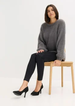 Damen bonprix Bekleidung·Kleider|Thermounterwäsche|Thermo-Strumpfleggings mit weicher Innenseite und Hahnentrittmuster